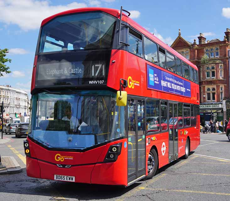 Go Ahead London Volvo B5LH Wright WHV107